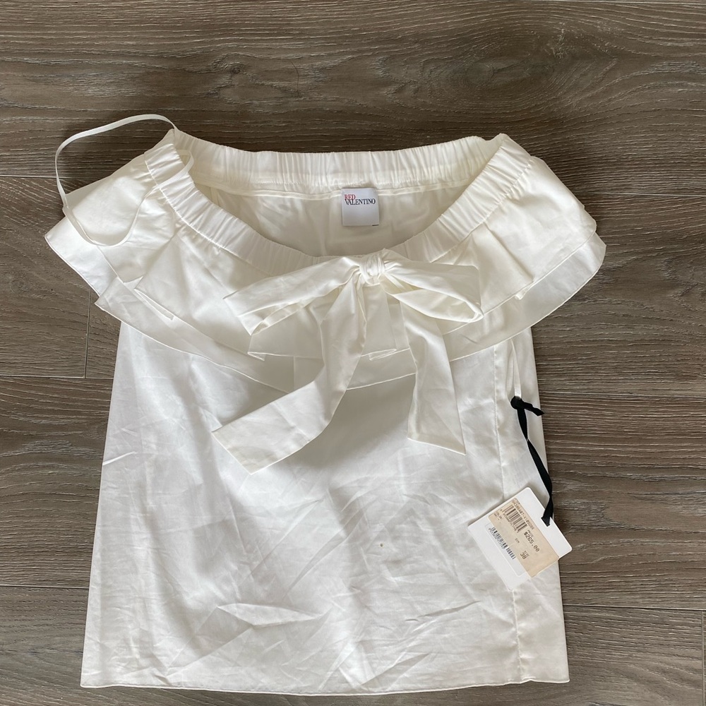 Red Valentino Off the Shoulder Blouse